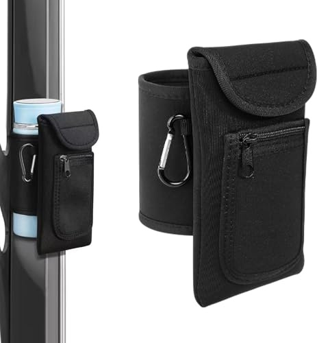 ZHITENG Magnetic Gym Bag Bottle Holder, Schwarz Magnetische Fitness Tasche | Fitness Tasche mit Fach für Handy und Kleine Gegenstände Magnet Flaschenhalter Fitnessstudio, für Fitness Camping Outdoor