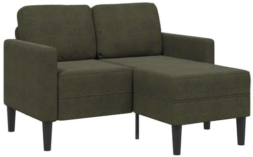 RMIHSJG L-förmiges 2-Sitzer-Sofa mit Chaiselongue, Kunstleder Sofa fürs Wohnzimmer, Ecksofa mit stabilen Metallbeinen und Polsterung für Komfort, platzsparendes Design