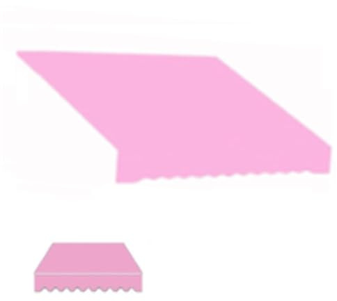 Toldo retráctil de repuesto de tela – Parasol rosa de 8 x 5 pies para restaurante y balcón, 4 x 3 m, 4 x 2,5 m, 3,5 x 2,5 m, material manual para exteriores