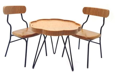 Shntig Ensemble table basse miniature 1/12 pièces pour maison de poupée avec détails réalistes pour enfants - Accessoires pour maison de poupée