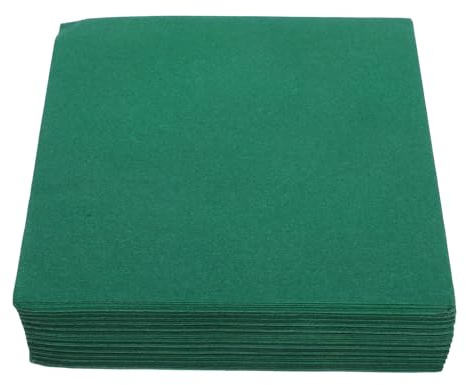 ibasenice 25stücke Servietten Einwegservietten für Speisen und Getränke Gästetücher Grün Party und Cocktailservietten für Hochzeiten und Feiern