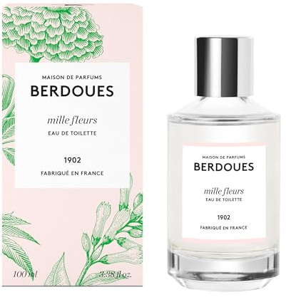 BERDOUES - Eau de Toilette Mille Fleurs - Fragrance florale et enveloppante, 100ml, 95% d’ingrédients naturels, vegan, fabriquée en France