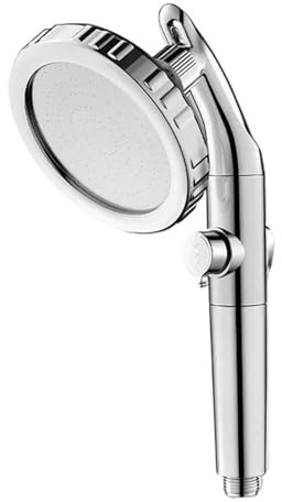 1 pommeau de douche à main réglable à double usage(Silver)
