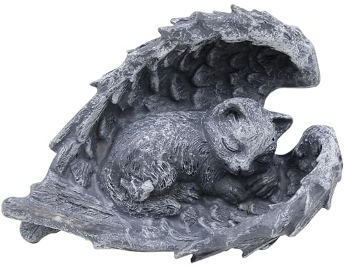 JLNGTHONG Katze Hund Engel Haustier Denkmal Grab Marker Tribut Statue Hunde Engel Gedenkstatue Grabstein für Garten Grabsteine oder Rasendekoration,fur Terrasse, Balkon, Garten Oder als Geschenk