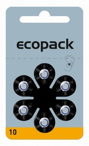 30 x Hörgerätebatterien Ecopack 10 Gelb