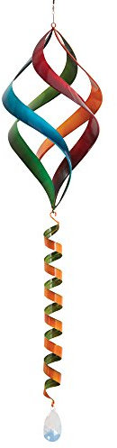 Bits and Pieces - Rainbow Enameled Wind Spinner - Garden Decoration