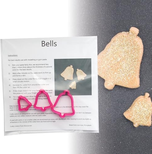 Bell Cutter Set - 3pc - Christmas & Wedding Cake Decoration & Cupcake Topper Cutters