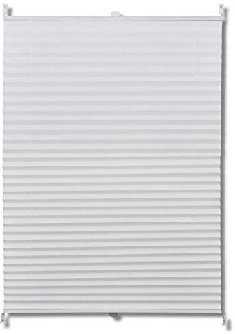 Tidyard Plisse Blind 100x150cm White Pleated Blind Model240611
