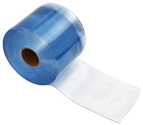 vidaXL Streifenvorhang Rolle Streifen Lamellen Vorhang Meterware Luftzugstopper Lagervorhang Lamellenvorhang Windschutz PVC 1,6x200mm 25m