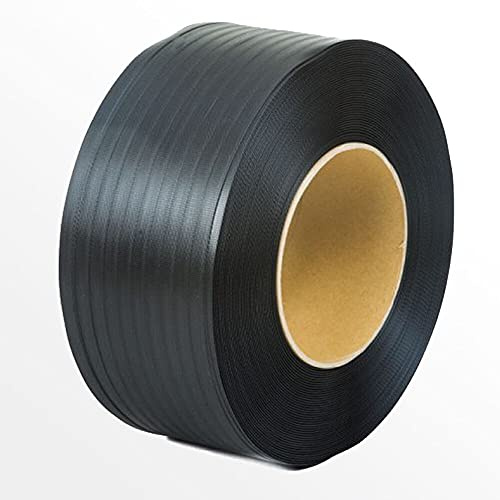 Hansepack24 1 Rollen PP Umreifungsband 12,0 mm x 0,55 mm 200 mm Kern 3000m/Rolle schwarz