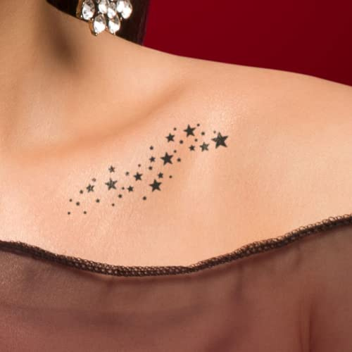 MyJagua Tattoo • Sterne | 1-2 Wochen Tattoo | Auf Pflanzenbasis | Hautverträglich | Wasserfest | Neue Tattoo Technologie | Kein Klebe Tattoo