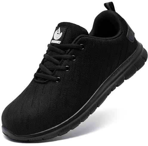 DYKHMILY Chaussures de sécurité Homme Femme Légère Anti-Perforation Basket Chantiers et Industrie Embout Acier Chaussures de Travail Respirant Confortable