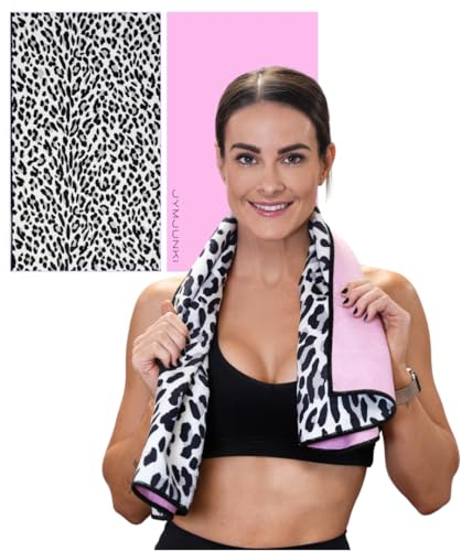 Jymjunki Sporthandtuch für Damen, leicht, saugfähig und kompakt. Groß für Bankübungen, Sport, Pilates, Gymnastik und Cross-Training. Tolle Geschenkidee für Frauen
