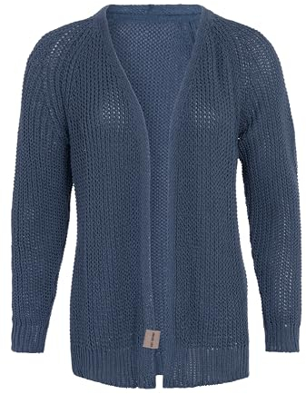 KNIT FACTORY - Daisy Kurze Strickjacke - Damen gestrickte Jacke aus 80% Recycelte Baumwolle - Cardigan mit Hochwertige Qualität - Jeans - 40/42