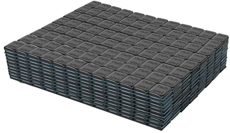 EASYBERG 4 Boxes, 960pcs, 1/4oz, Adhesive Stick on Wheel Weights, Tire Weights for Cars, Trucks, SUVs, Motorcycles, Low Profile,0.25oz, Total 240oz, Black