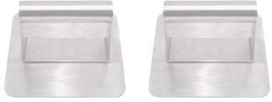 2er-Set Grillpresse, 304 Edelstahl, 14 cm, Speckpresse, Spatel, Burgerpresse