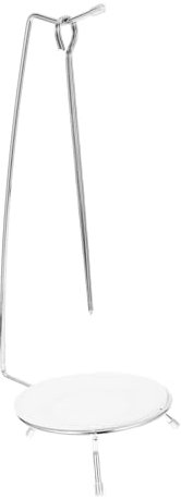 SHOWERORO Set Di Griglie Sospese Per Barbecue in Acciaio Inox Staffe Per Grigliate Con Aghi Per Spiedini E Kebab Supporto Per Cibo Alla Griglia Portatile E Salvaspazio