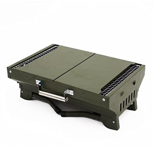 Grille de barbecue portable pliable pour camping avec accessoires de barbecue au charbon de bois pour barbecue extérieur