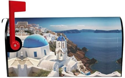 Picture Print Mailbox Cover Durable Oxford Cloth for American Standard & Large Size Mailboxes