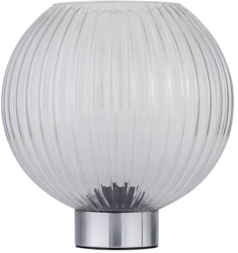 Betchley - Battery Operated Chrome Lamp with Clear Glass
