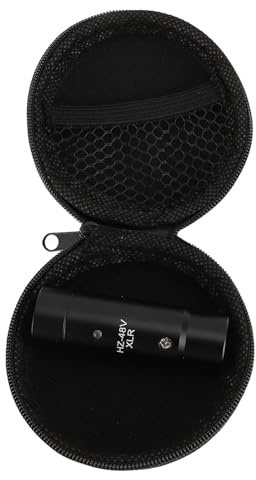 Denash Adaptateur de Microphone XLR Mâle 48 -v- Alimentation Alimentation Large Fréquence de qualité Sonore Parfaite