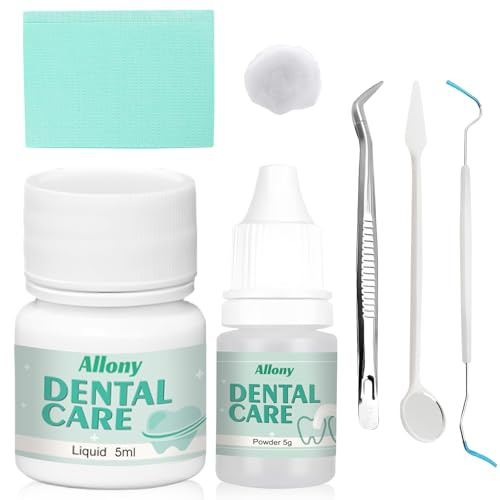 Cemento Dentale Definitivo, Kit Riparazione Denti, Cemento Dentale Fissa Ponti, Capsule Dentali e Denti a Perno