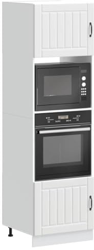 Refined Armarios para Horno 2 uds Kalmar Blanco Madera de ingeniería