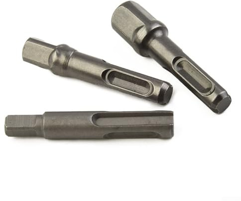 Set di 5 punte esagonali per trapano a percussione, con testa quadrata da 1/4, 3/8 e 1/2, per martello elettrico, trapano a percussione e