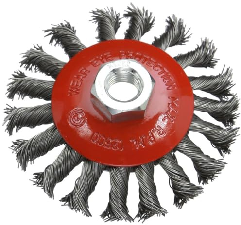 Silverline Tools 633510 - Cepillo cónico de acero trenzado (100 mm)