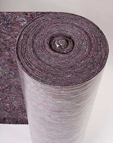 Hard Floor Protector, Absorbent Dust Sheet Floor Fleece | Roll of 1M X 25M | 250 gsm | Easy Installation | Anti-Slip & Reusable | Trio Plus