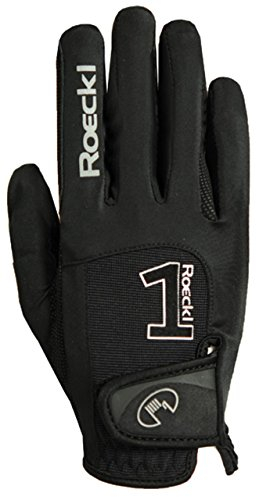 Roeckl Sports Handschuh Modell Mansfield, Unisex Reithandschuh, Schwarz, 6,5