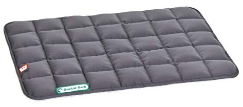 Doctor Bark Hundedecke I Hundematte 95 °C waschbar, Grau 65x50 cm