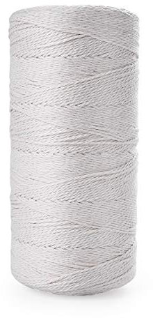 HellDoler Macrame Corda,1mm x 450m Filo Macrame Cotone Corda in Cotone per Macramè Corda Bianca Corda in Morbido Cotone da Appendere a Parete,Appendini per Piante,Artigianato,Progetti Decorativi