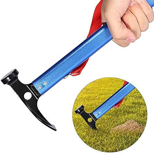 XYXXBB Outdoor Camping Hamme,Zelthammer,Aluminiumlegierung Hammer,Ultraleicht Camping Zelthammer,Geeignet für Wandern,Rucksack,Gartenarbeit