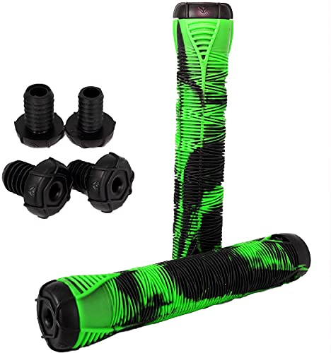 Blunt Stunt-Scooter/BMX Griffe I Kinder Roller I Tret I Trick I Lenkergriffe I Grips I Ersatzteile I Zubehör (16cm V2 Grün/Schwarz)