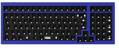 Keychron Q5 Barebone-Kit, 96%-ISO-Layout, Vollmetallgehäuse, USB-C, programmierbar mit QMK/Launcher, RGB-Beleuchtung, Double-Gasket-Design, Custom Barebone Tastatur für Mac und Windows – Blau