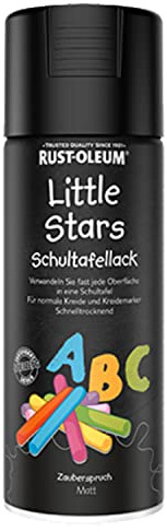 Rust-Oleum Little Stars Schultafellack Zauberspruch - Emaille - Schwarz - Matte - 1 Count - Innen/außen - Outdoor - Flüssigkeit - Wasserabweisend - Schultafellack - Farbe