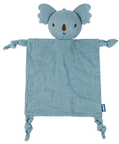 ISAKEN Schmusetuch Schnuffeltuch mit Hase Köpfchen, Musselin Schmusetuch als Baby Geschenk zur Geburt von Junge & Mädchen, Baby Schnuffeltuch Schnuffeltücher Babyspielzeug