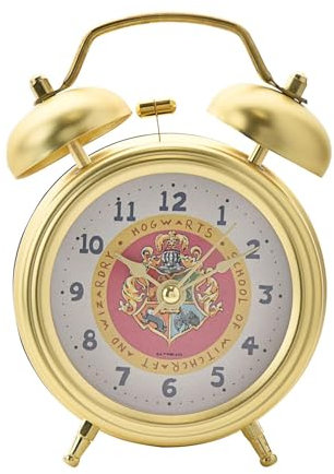 Widdop Harry Potter Hogwarts Crest Twin Bell Alarm Clock