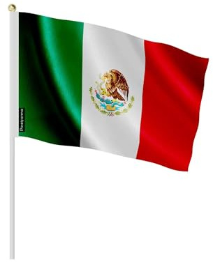 Pixelforma - Lote de mini bandera de México en varios tamaños, 14 x 21 cm, 50 unidades