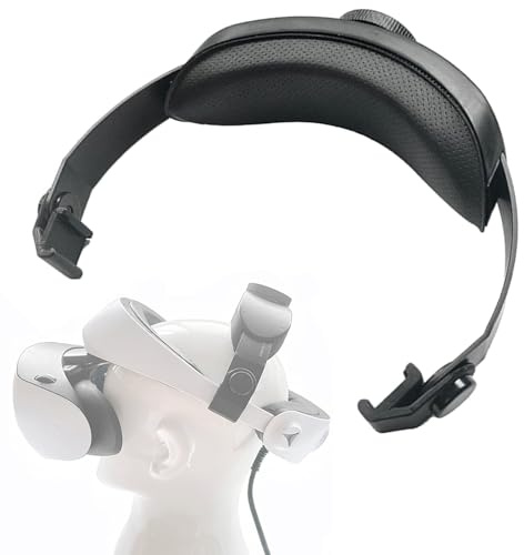 Adjustable Head Strap for PSVR 2 VR Headset Accessories Balance Head Pressure Comfort Over Top Semicircle Headband Cushion Pad Replacement Compatible for PlayStation VR2