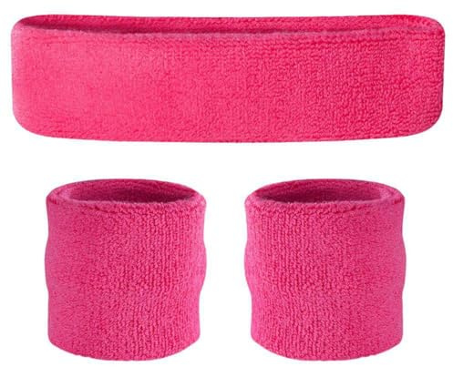 BZKSER 3pcs Fasce Sportive - Braccialetti con Fascia Assorbente per Il Sudore per Accessori Sportivi da Corsa Fitness,per Yoga Tennis Palestra