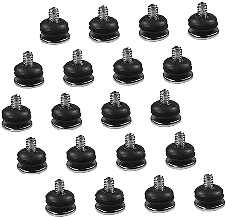 Veemoon 20pcs Hard Drive Screw Rubber Ring Diy Repair Screws for Computer Motherboard Hard Drive Installation