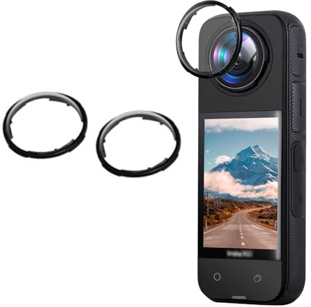 Higatful Insta 360 X4 Objektivschutz aus gehärtetem Glas, 10H Härte, Objektivschutzabdeckung für Insta360 X4 Zubehör, durchsichtig, Modern