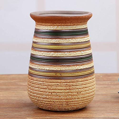 Keramik-Blumentopf, Handgefertigt, Fleischig, Atmungsaktiv, Groß, Bunt, Retro-Pflanztopf, Kreative Einfachheit, Mittelgroßer Steingut-Kaktus-Keramiktopf, Blumentopf, Pflanztopf, Zuhause, Stil 5, A