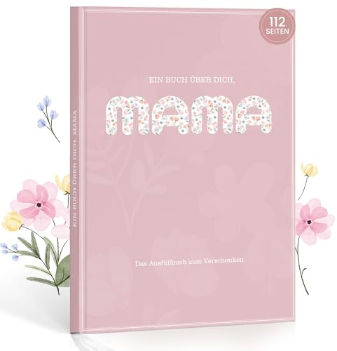 Mama, erzähl mal - Mama, erzähl mir deine Geschichte: Das Erinnerungsbuch zum Ausfüllen - Ein persönliches Geschenk für die Mutter zum Muttertag, Geburtstag oder Weihnachten（Rosa）