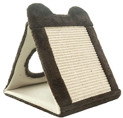 XuQiZZpp für Katzenkratzer für Indoor Katzen Dreieckige Matte Natürliches Sisalseil mit für Spielspielzeug für alle Katzen K