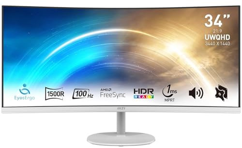 MSI PRO MP341CQWDE Curved Monitor 86.36 cm (34)