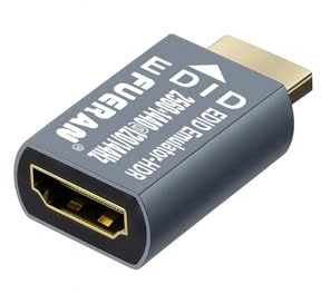 FUERAN Adaptateur émulateur HDMI EDID, 1920 x 1080 @ 60 Hz, Plug & Play, compatible avec Mac, Thunderbolt to HDMI, commutateurs, récepteurs AV, extendeurs (2560 x 1440 @ 120/144 Hz (HDR))