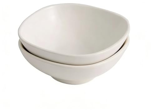 Juego De 2 Cuencos For Cereales, 460 Ml, Cuenco Grande De Cerámica Blanca For Sopa Y Ensaladera For Desayuno, Arroz, Gachas Y Aperitivos